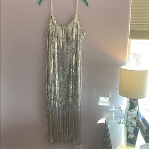Silver Shimmy Dress